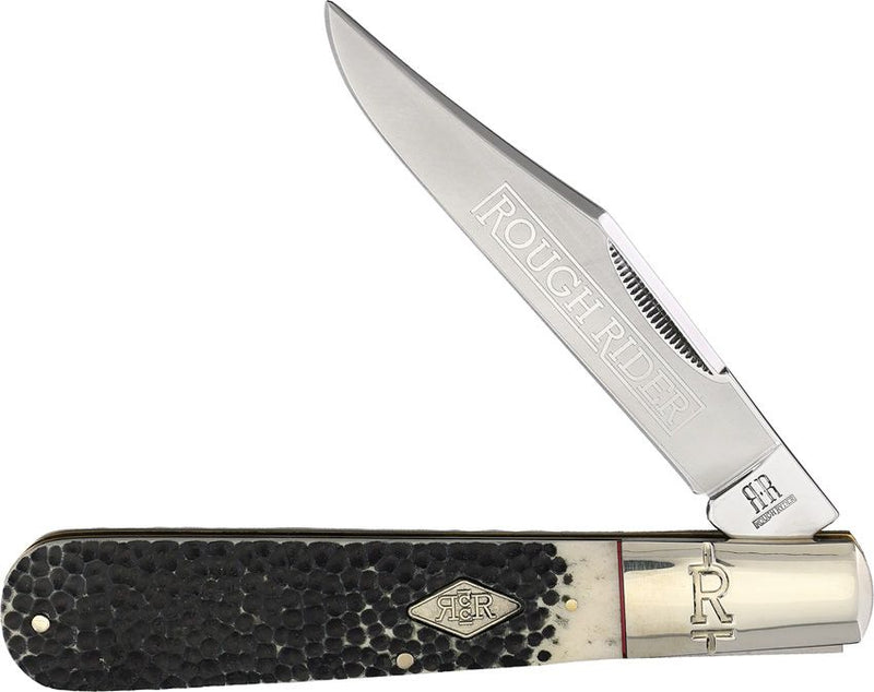 Rough Ryder Granddad Barlow Folding Knife Stainless Steel Clip Blade Buckshot Bone Handle 2318 -Rough Ryder - Survivor Hand Precision Knives & Outdoor Gear Store