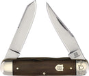 Rough Ryder Moose Pocket Knife 440 Steel Blades Brown Burlap Micarta Handle 2338 -Rough Ryder - Survivor Hand Precision Knives & Outdoor Gear Store