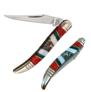 Rough Ryder Toothpick Folding Knife 440B Steel Blade Stone/Abalone/MOP/Malachite 2417 -Rough Ryder - Survivor Hand Precision Knives & Outdoor Gear Store