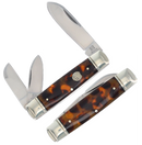 Rough Ryder Whittler Imitation Pocket Knife Stainless Steel Blades Synthetic Tortoise Shell Handle 2435 -Rough Ryder - Survivor Hand Precision Knives & Outdoor Gear Store