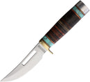 Rough Ryder Fixed Knife 4.5" Stainless Steel Skinner Blade Leather And Turquoise Handle 2390 -Rough Ryder - Survivor Hand Precision Knives & Outdoor Gear Store