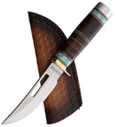 Rough Ryder Fixed Knife 4.5" Stainless Steel Skinner Blade Leather And Turquoise Handle 2390 -Rough Ryder - Survivor Hand Precision Knives & Outdoor Gear Store