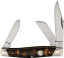 Rough Ryder Stockman Pocket Knife Stainless Steel Blades Imitation Tortoise Shell Handle 2439 -Rough Ryder - Survivor Hand Precision Knives & Outdoor Gear Store