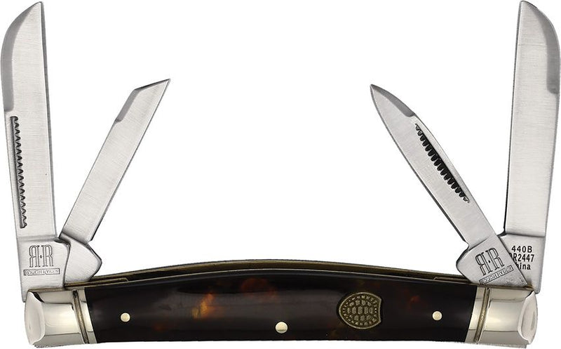 Rough Ryder Congress Pocket Knife 440B Steel Blades Synthetic Tortoise Shell Handle 2447 -Rough Ryder - Survivor Hand Precision Knives & Outdoor Gear Store