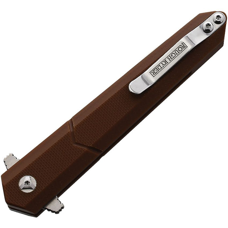 Rough Ryder Linerlock Folding Knife 3" Stainless Steel Spear Point Blade Brown G10 Handle 2517 -Rough Ryder - Survivor Hand Precision Knives & Outdoor Gear Store