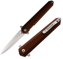 Rough Ryder Linerlock Folding Knife 3" Stainless Steel Spear Point Blade Brown G10 Handle 2517 -Rough Ryder - Survivor Hand Precision Knives & Outdoor Gear Store