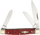 Rough Rider Stockman Pocket Knife 440 Stainless Steel Blades Red Jigged Bone Handle 291 -Rough Ryder - Survivor Hand Precision Knives & Outdoor Gear Store