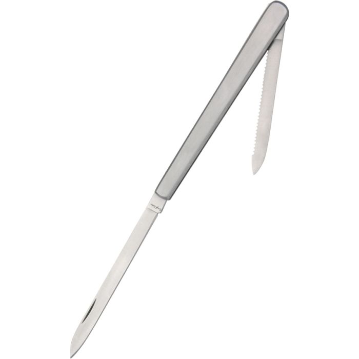 Rough Ryder Two Tester Pocket Knife 440 Steel Blades Brushed Stainless Handle R745 -Rough Ryder - Survivor Hand Precision Knives & Outdoor Gear Store