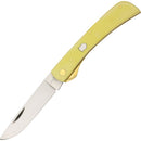 Rough Ryder Work Folding Knife 440 Steel Blade Yellow Smooth Synthetic Handle R817 -Rough Ryder - Survivor Hand Precision Knives & Outdoor Gear Store