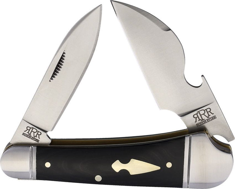 Rough Ryder Reserve Cap Lifter Pocket Knife Stainless Steel Blades Micarta Handle R004 -Rough Ryder Reserve - Survivor Hand Precision Knives & Outdoor Gear Store