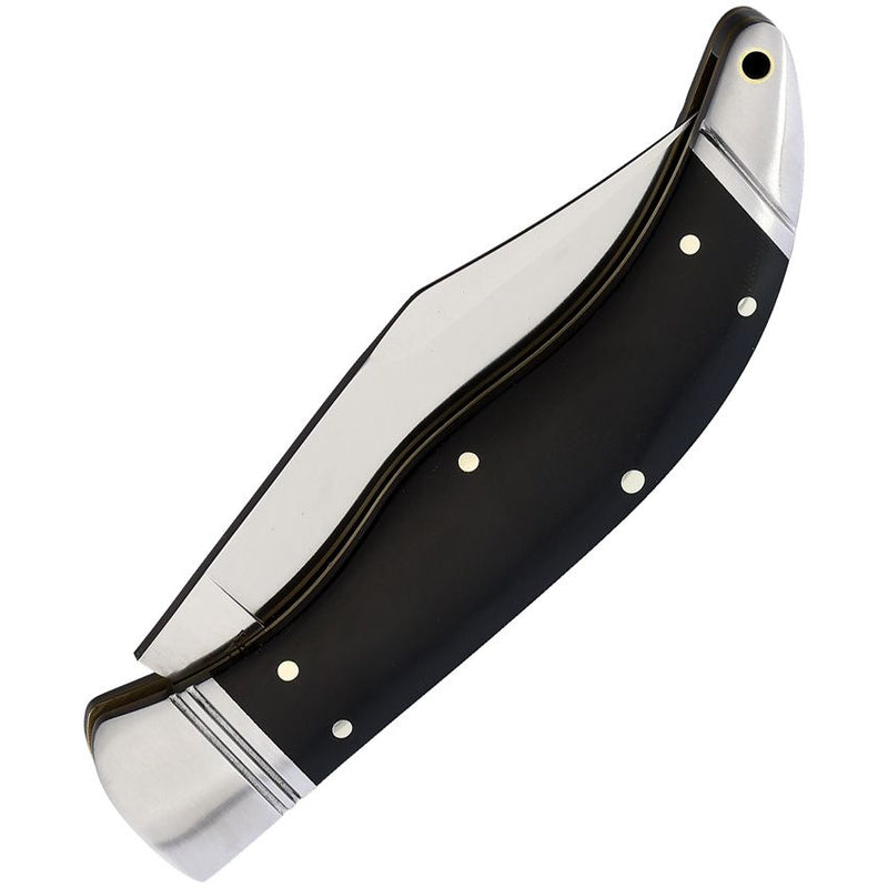 Rough Ryder Original Folding Knife 3.37" D2 Tool Steel Blade Black Micarta Handle 014 -Survivor Hand - Survivor Hand Precision Knives & Outdoor Gear Store