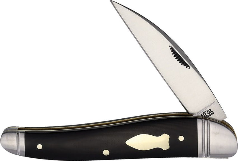 Rough Ryder Reserve Quillckiffe Folding Knife Stainless Steel Blade Black Micarta Handle R021 -Rough Ryder Reserve - Survivor Hand Precision Knives & Outdoor Gear Store