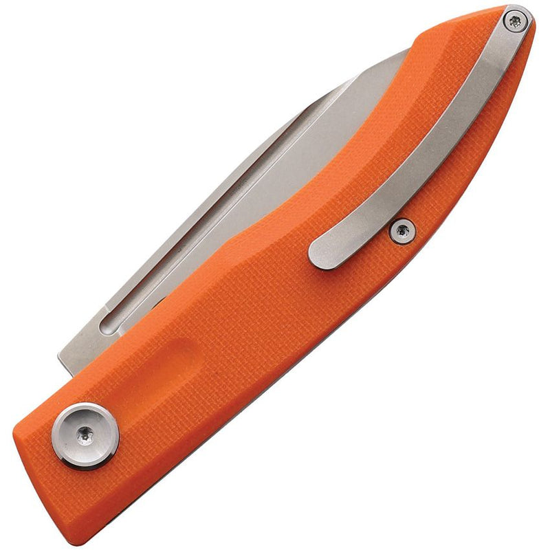 Real Steel Stella Folding Knife 3″ VG-10 Steel Blade With Orange G10 Handle 7052 -Real Steel - Survivor Hand Precision Knives & Outdoor Gear Store