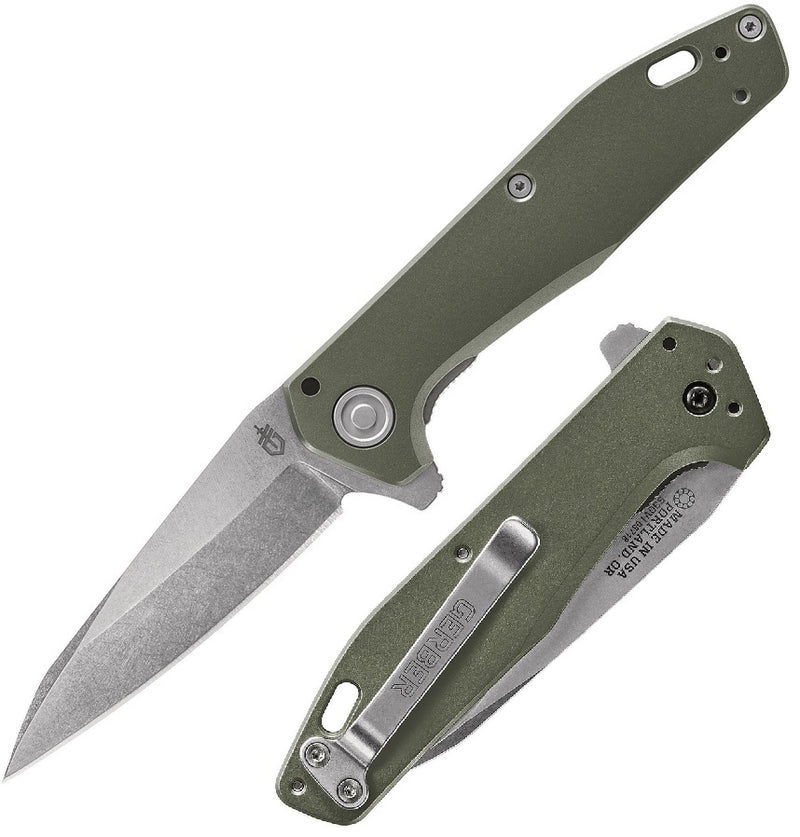 Gerber Fastball Linerlock Folding Knife 3" CPM S30V Steel Blade Green Aluminum Handle 610 -Gerber - Survivor Hand Precision Knives & Outdoor Gear Store