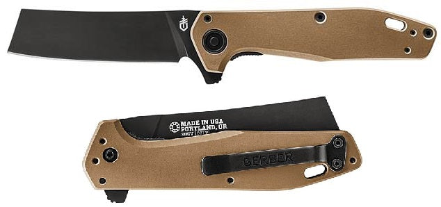 Gerber Fastball Linerlock Folding Knife 3" CPM-20CV Steel Blade Bronze Aluminum Handle 836 -Gerber - Survivor Hand Precision Knives & Outdoor Gear Store