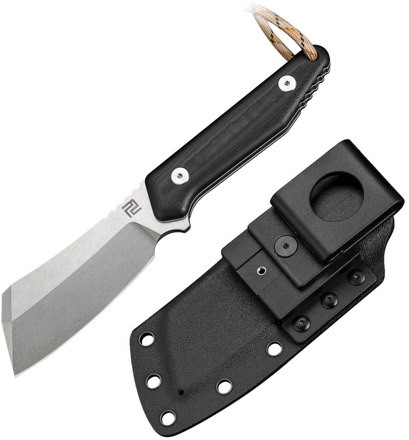 Artisan Cutlery Fixed Knife 3.75" D2 Tool Steel Blade Black/White G10 Handle 1803BBGC -Artisan Cutlery - Survivor Hand Precision Knives & Outdoor Gear Store