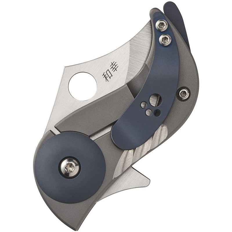 Spyderco Pochi Reeve Folding Knife 1.56" CPM-S45VN Steel Blade Titanium Handle 256TIP -Spyderco - Survivor Hand Precision Knives & Outdoor Gear Store