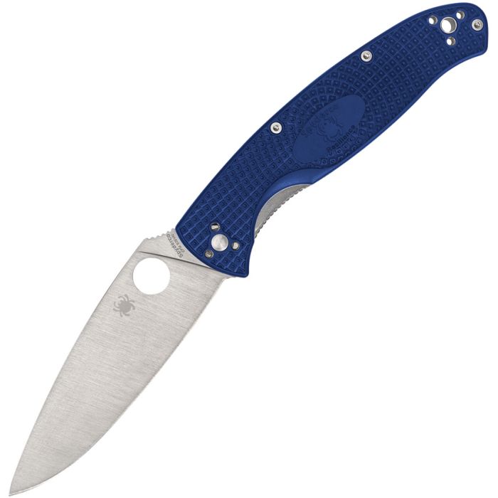 Spyderco Resilience Folding Knife 4.25" CPM S35VN Steel Blade Blue FRN Handle 142PBL -Spyderco - Survivor Hand Precision Knives & Outdoor Gear Store