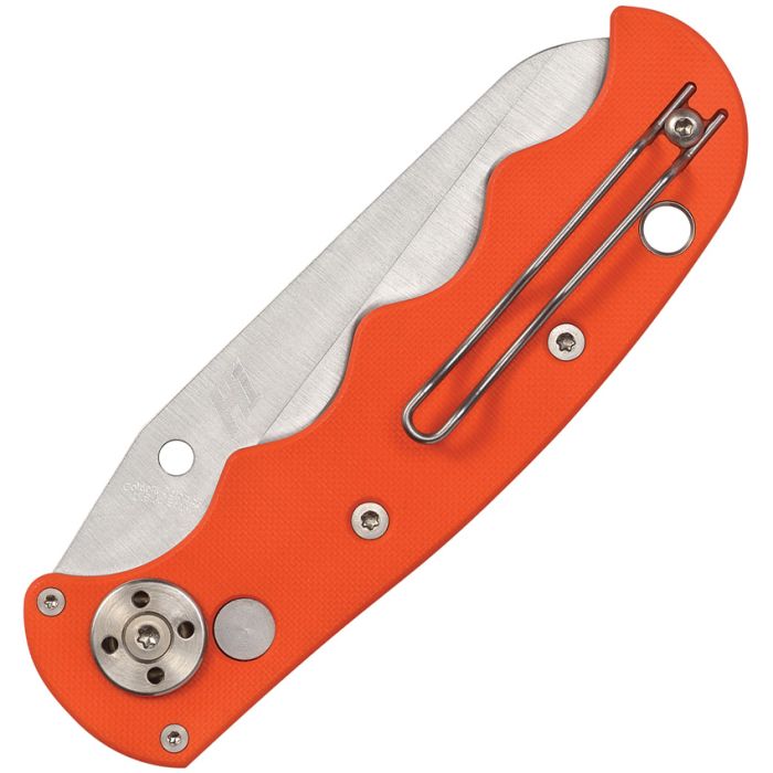 Spyderco Folding Automatic Knife 3.75" H1 Steel Blade Orange G10 Handle 165GSOR -Spyderco - Survivor Hand Precision Knives & Outdoor Gear Store