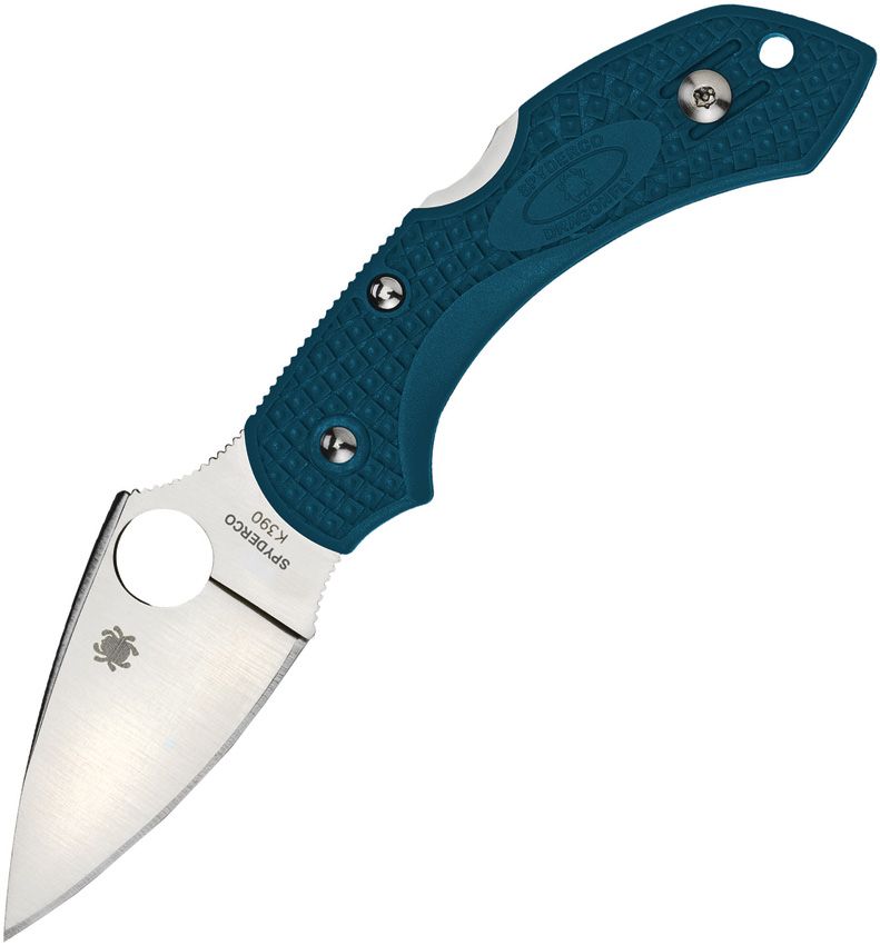 Spyderco Dragonfly 2 Lockback Folding Knife 2.25" K390 Tool Steel Blade Blue Bi-Directional Texture FRN Handle 28FP2K390 -Spyderco - Survivor Hand Precision Knives & Outdoor Gear Store