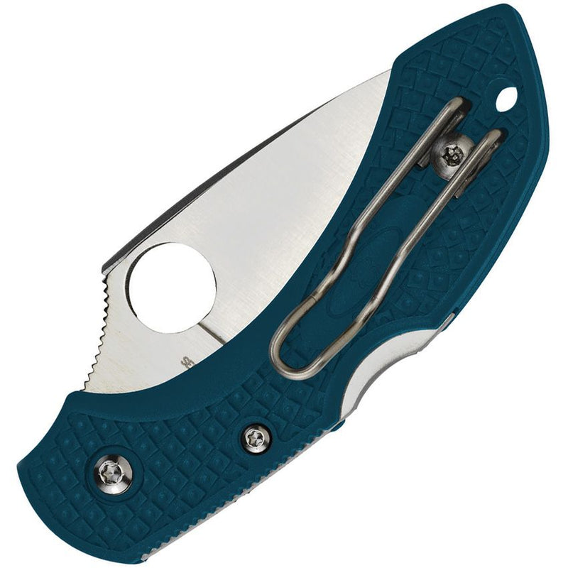 Spyderco Dragonfly 2 Lockback Folding Knife 2.25" K390 Tool Steel Blade Blue Bi-Directional Texture FRN Handle 28FP2K390 -Spyderco - Survivor Hand Precision Knives & Outdoor Gear Store