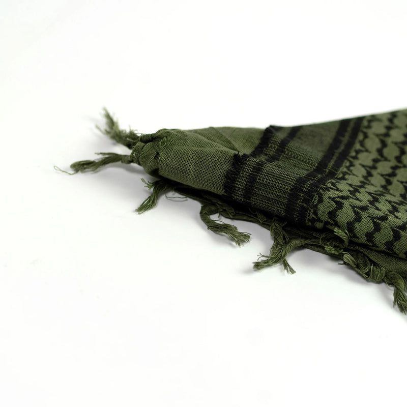 Pathfinder Tactical Shemagh Scarf Dimensions: 42" x 42" Green Cotton Construction 031 -Pathfinder - Survivor Hand Precision Knives & Outdoor Gear Store