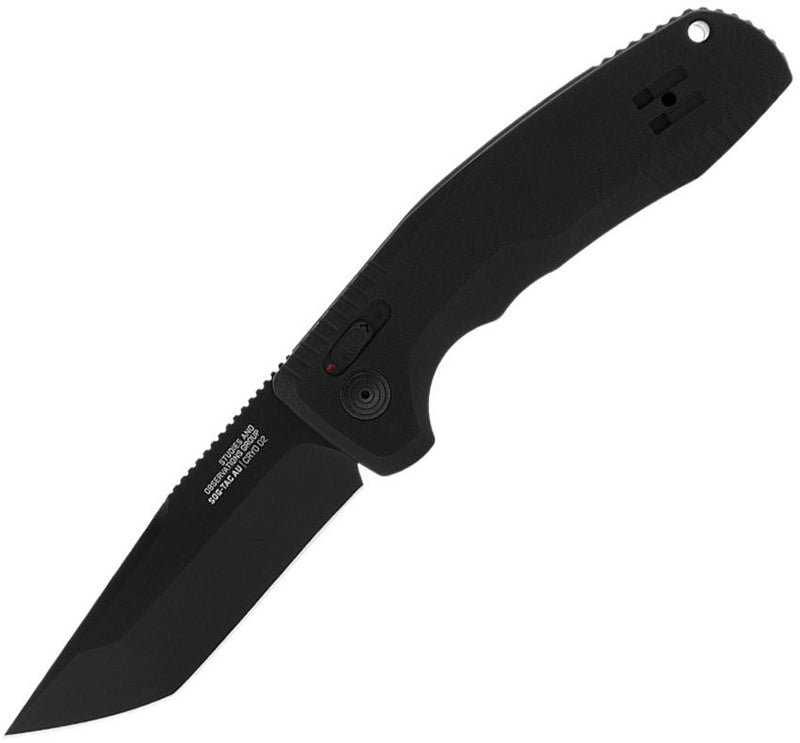 SOG AU-XR Lock Folding Automatic Knife 3.5" D2 Tool Steel Blade Black Aluminum Handle G15380357 -SOG - Survivor Hand Precision Knives & Outdoor Gear Store