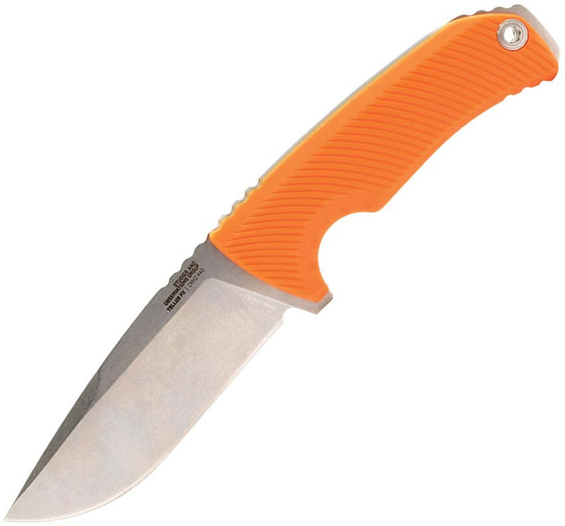 SOG Tellus FX Fixed Knife 4.25" CRYO 440 Steel Full Tang Blade Orange Textured GRN Handle G17060343 -SOG - Survivor Hand Precision Knives & Outdoor Gear Store