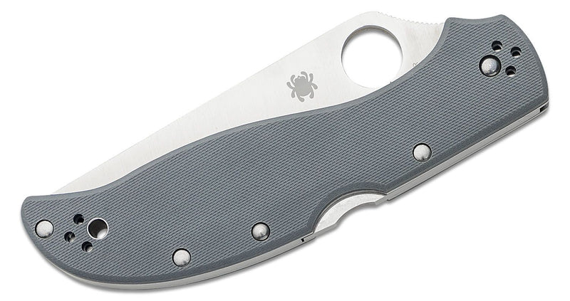 Spyderco Strech 2 Xl Folding Knife 3.99" CPM-CruWear Tool Steel Blade Gray G10 Handle 258GPGYCW -Spyderco - Survivor Hand Precision Knives & Outdoor Gear Store