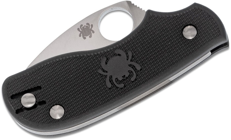 Spyderco Squeak Folding Knife N690Co Steel Leaf Shaped Blade Black FRN Handle C154PBK -Spyderco - Survivor Hand Precision Knives & Outdoor Gear Store