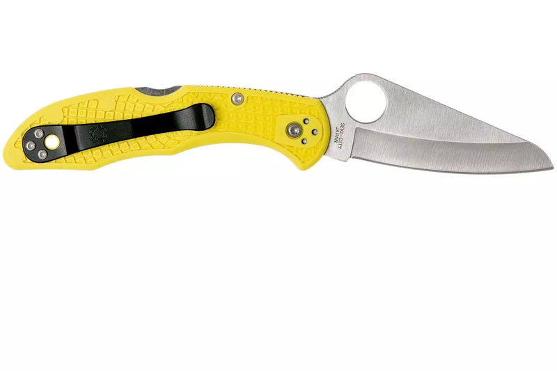 Spyderco Salt 2 Lockback Folding Knife 3" H1 Steel Blade Yellow FRN Handle 88PWCYL2 -Spyderco - Survivor Hand Precision Knives & Outdoor Gear Store