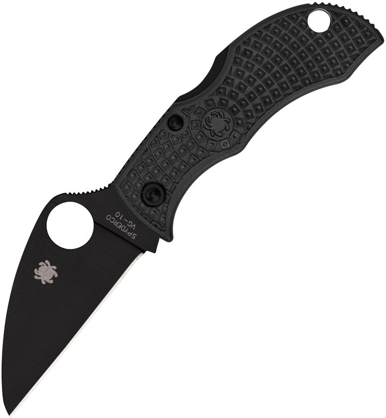 Spyderco Manbug Wharncliffe Pocket Knife 1.88 VG-10 Steel Blade Black FRN Handle MBKWPBK -Spyderco - Survivor Hand Precision Knives & Outdoor Gear Store