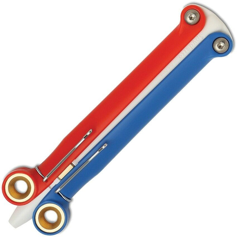 Spyderco Baliyo Heavy Duty Low-Friction Stainless Steel Pivots Red/White/Blue YUS100 -Spyderco - Survivor Hand Precision Knives & Outdoor Gear Store