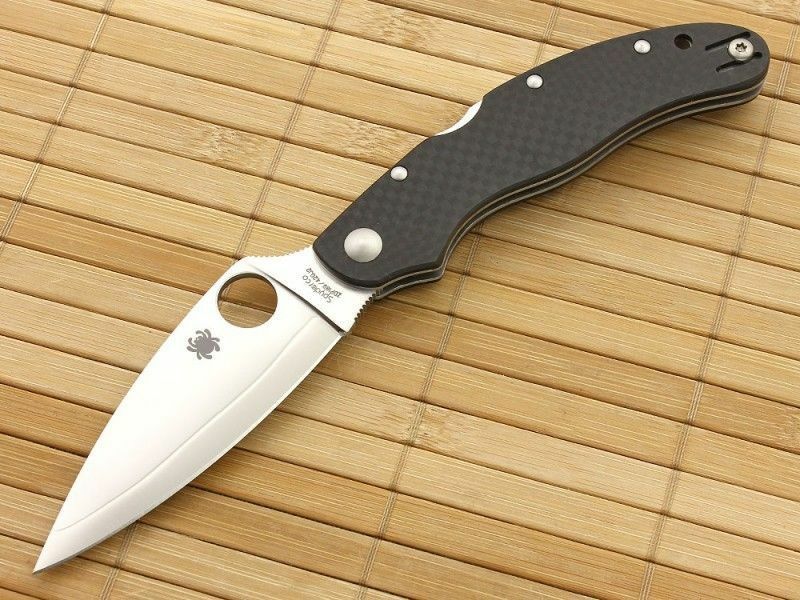 Spyderco Caly 35 Folding Knife 3.38" ZDP-189 Steel Blade Carbon Fiber Handle C144CFPE -Spyderco - Survivor Hand Precision Knives & Outdoor Gear Store