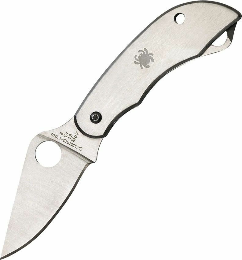 Spyderco ClipiTool Knife 2" Non Locking Steel Blade Scissors Stainless Handle C169P -Spyderco - Survivor Hand Precision Knives & Outdoor Gear Store