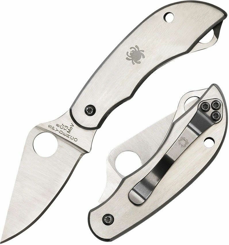 Spyderco ClipiTool Knife 2" Non Locking Steel Blade Scissors Stainless Handle C169P -Spyderco - Survivor Hand Precision Knives & Outdoor Gear Store