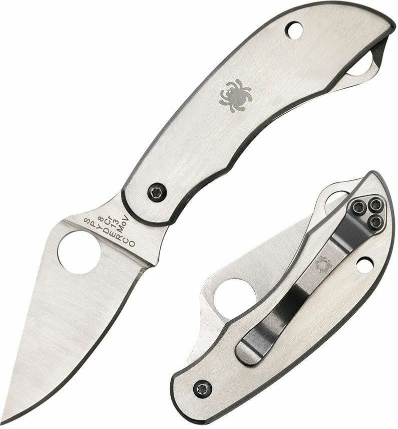 Spyderco ClipiTool Knife 2" NonLocking 8Cr13MoV Steel Blade Stainless Handle C176PS -Spyderco - Survivor Hand Precision Knives & Outdoor Gear Store