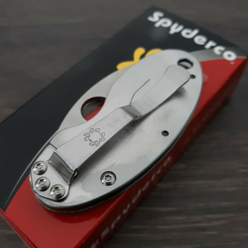 Spyderco Cricket Framelock Folding Knife VG-10 Steel Blade Stainless Handle C29P -Spyderco - Survivor Hand Precision Knives & Outdoor Gear Store