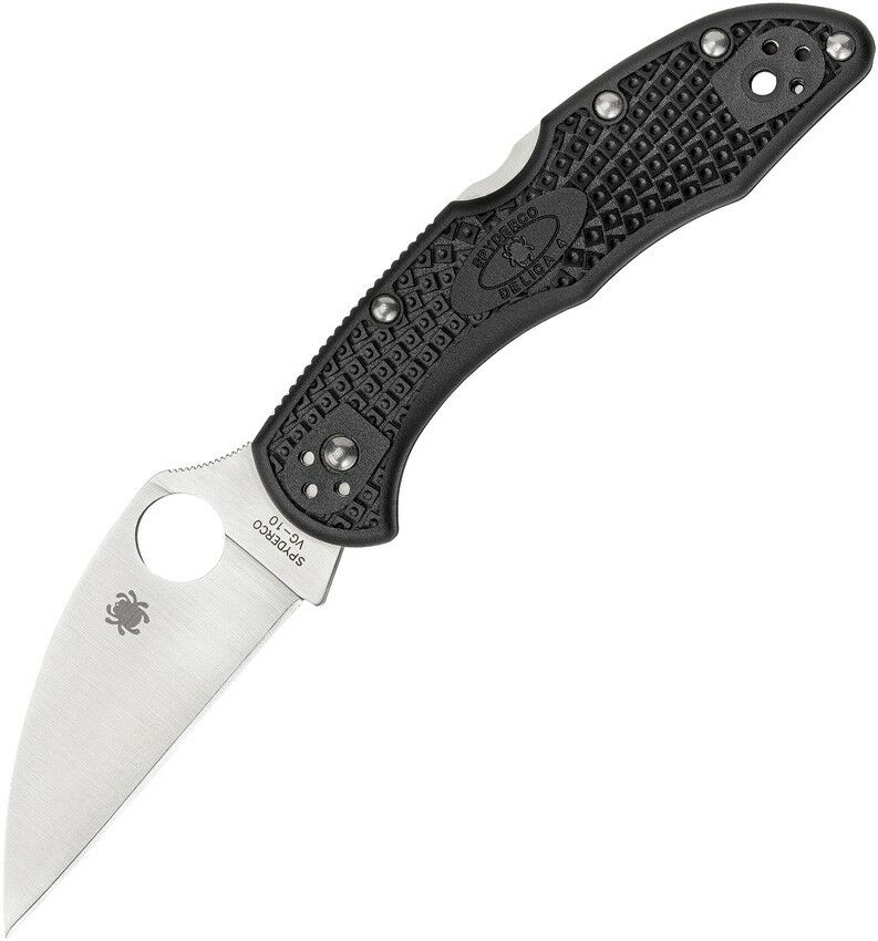 Spyderco Delica 4 Lightweight Folding Knife 3" VG-10 Steel Blade Black Handle C11FPWCBK -Spyderco - Survivor Hand Precision Knives & Outdoor Gear Store