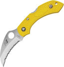 Spyderco Dragonfly 2 Salt Folding Knife 2.25" Serrated H1 Steel Blade FRN Handle 28SYL2HB -Spyderco - Survivor Hand Precision Knives & Outdoor Gear Store