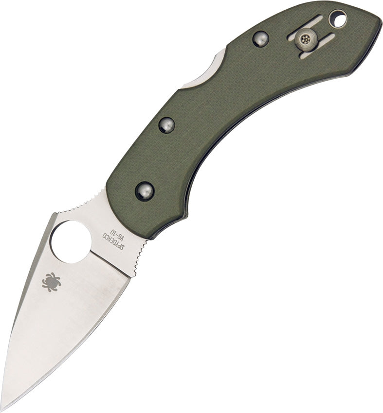 Spyderco Dragonfly Folding Knife VG-10 Steel Blade Green G10 Handle C28GPFG -Spyderco - Survivor Hand Precision Knives & Outdoor Gear Store