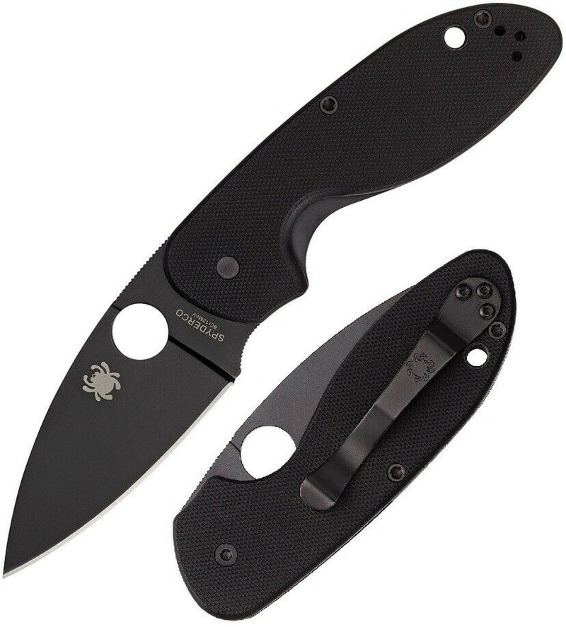 Spyderco Efficient Folding Knife 3" 8Cr13MoV Steel Blade Black G10 Handle C216GPBBK -Spyderco - Survivor Hand Precision Knives & Outdoor Gear Store