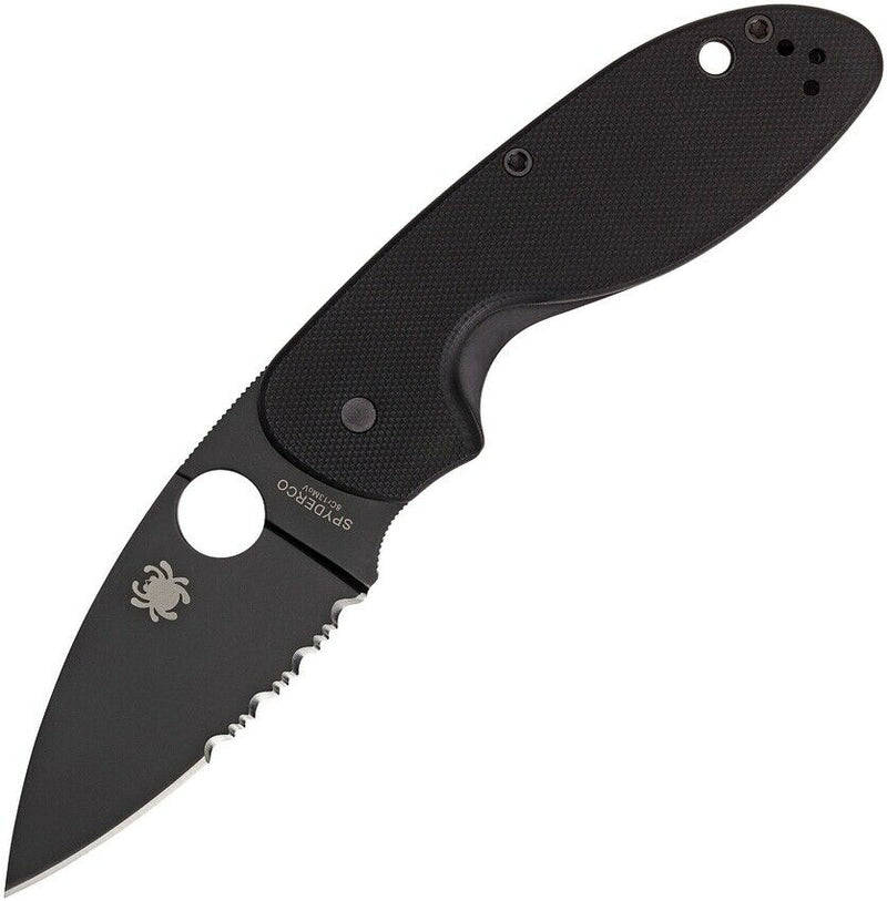 Spyderco Efficient Linerlock Folding Knife 3" 8Cr13MoV Steel Blade G10 Handle C216GPSBBK -Spyderco - Survivor Hand Precision Knives & Outdoor Gear Store