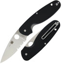 Spyderco Emphasis Linerlock Folding Knife 3.63" Part Serrated 8Cr13MoV Steel Blade G10 Handle 245GPS -Spyderco - Survivor Hand Precision Knives & Outdoor Gear Store
