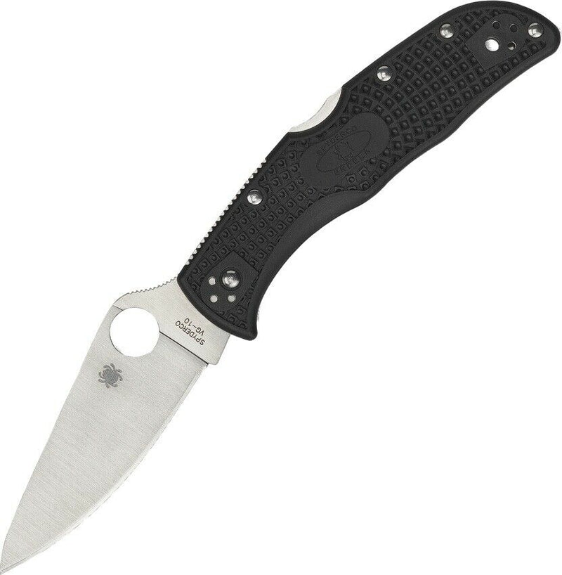 Spyderco Endela Lockback Knife 3.5" Satin Finish VG-10 Steel Blade FRN Handle C243PBK -Spyderco - Survivor Hand Precision Knives & Outdoor Gear Store