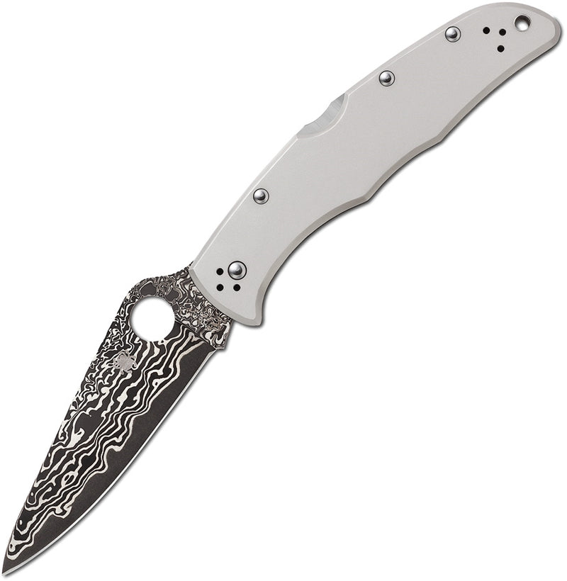 Spyderco Endura 4 Folding Knife 4.0" VG-10 Steel Damascus Blade Titanium Handle C10TIPD -Spyderco - Survivor Hand Precision Knives & Outdoor Gear Store