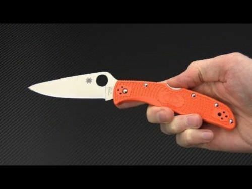 Spyderco Endura 4 Lockback Folding Knife 3.75" VG-10 Steel Blade Orange Textured FRN Handle 10FPOR -Spyderco - Survivor Hand Precision Knives & Outdoor Gear Store