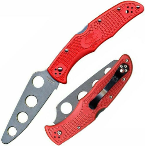 Spyderco Endura 4 Lockback Trainer Folding Knife 3.75" AUS-6 Steel Blade Red Textured FRN Handle 10TR -Spyderco - Survivor Hand Precision Knives & Outdoor Gear Store