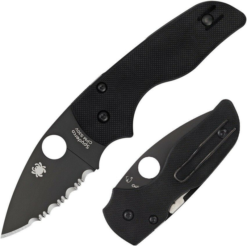 Spyderco Lil´ Native Folding Knife 2.5" S30V Stainless Blade Black G10 Handle C230GSBBK -Spyderco - Survivor Hand Precision Knives & Outdoor Gear Store