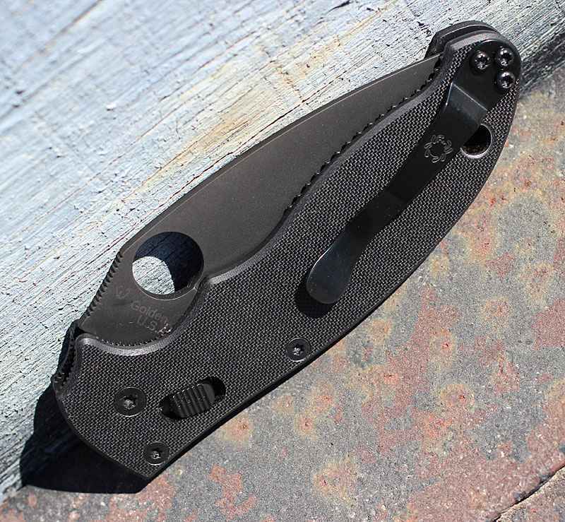 Spyderco Manix 2 Ball Bearing Folding Knife 3.38" CPM S30V Steel Blade Black G10 Handle 101GPBBK2 -Spyderco - Survivor Hand Precision Knives & Outdoor Gear Store